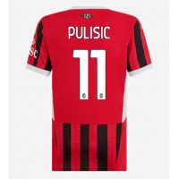 AC Milan Christian Pulisic #11 Fußballbekleidung Heimtrikot Damen 2024-25 Kurzarm